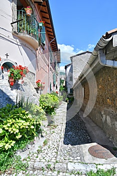 The historic village of Subiaco, Italy