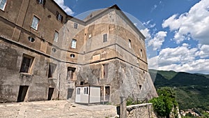 The historic village of Subiaco, Italy