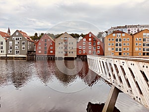 Historic warehouses in Trondheim