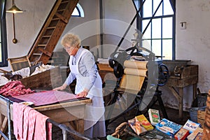 Historic wash room in Zuiderzee Museum