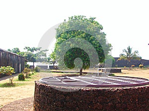 Historic Water Dug Well at St. Angelo`s Fort, Kannur, Kerala, India...