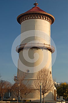 The Historic Water tower in Fresno, California photo