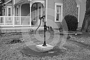 Historic water well hand pump