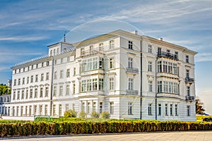 Historic white house at Baltic Sea coast