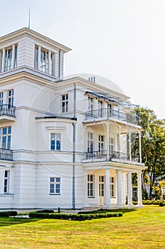 Historic white house at Baltic Sea coast