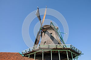 Historic windmill in Zaanse Schans