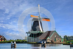 Historic windmill in Zaanse Schans