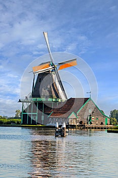 Historic windmill in Zaanse Schans