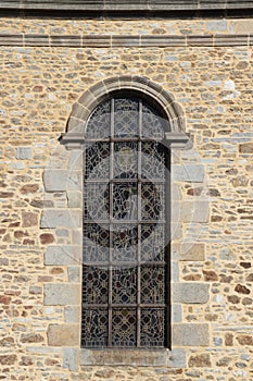 Historic window and wooden vigas