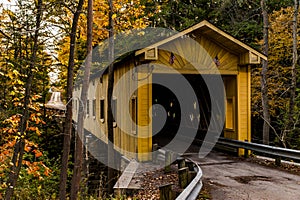 Historic Windsor Mills Covered Bridge in Autumn - Ashtabula County, Ohio