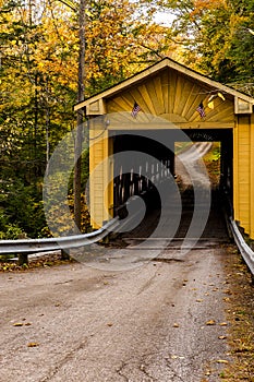 Historic Windsor Mills Covered Bridge in Autumn - Ashtabula County, Ohio