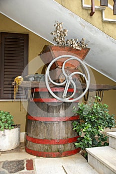 Historic wine press