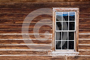 Historic Wooden House with Wood Framed Window