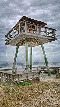 Historic World War II submarine watchtower, Ormond Beach, Florida