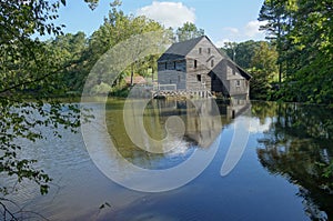 Historic Yates Mill, a former mill that is now a city park in Raleigh NC
