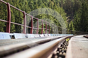 the historic ziemestal bridge in thuringia