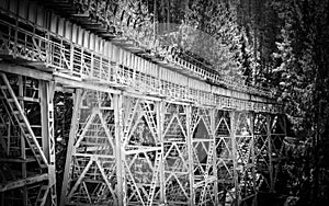 the historic ziemestal bridge in thuringia
