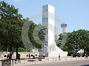 The Historical Alamo Monument in San Antonio, Texas