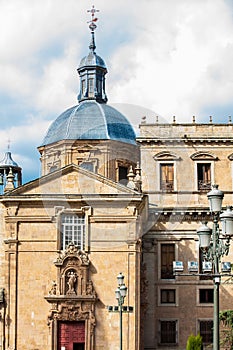 Historical Anaya Palace built in 1760 at Salamanca in Spain and currently the headquarters of the faculty of philology of the Univ