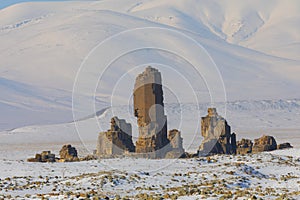 Historical Ani Ruins and Winter Landscapes, Kars