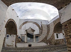 Historical arch in Faro city