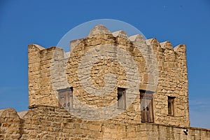 Historical architectural monuments of Azerbaijan. Ancient temple of fire worshipers in the village of Surakhani