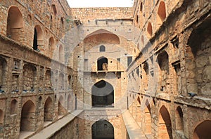 Historical architecture Ugrasen Ki Baoli New Delhi India