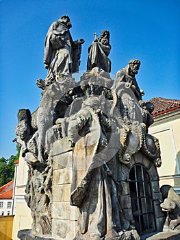 Historical Statues, Old Prague, Czech Republic photo