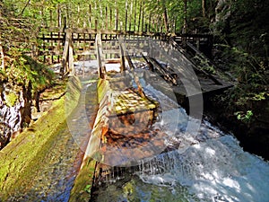 Historical Barrage on Mountain River - Austria