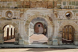 The historical Basilica of Cuilapan, Oaxaca, Mexico