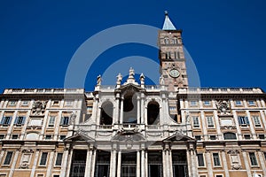 Historical Basilica of Saint Mary Major built on 1743 in Rome