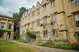 The historical and beautiful building of the Oriel College photo