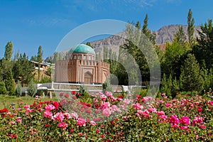 Historical beautiful mausoleum monument in Tajikistan