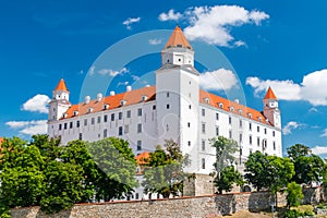 Historical Bratislava Castle at sunny day