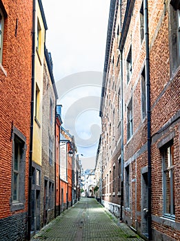 Historical brick buildings in Namur - Belgium