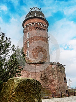 Historical Lighthouse in Kolobrzeg, Poland photo