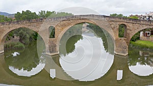 Historical Bridge, built by the Romans. It is the one of longest surviving Roman bridge in Spain. Puente Romano.