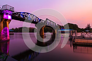 Historical bridge over the river Kwai