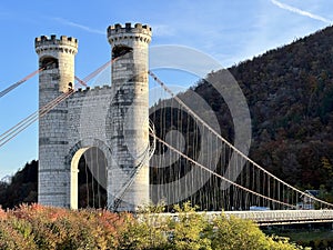 Historical bridge in Savoia region photo