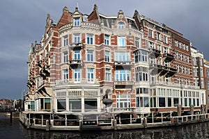 Historical building in Amsterdam, Holland