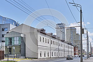 The historical building of the cloth manufactory of the middle of the 18th century, Kazan, Russia.