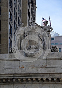 Historical Building in Downtown Detroit, Michigan