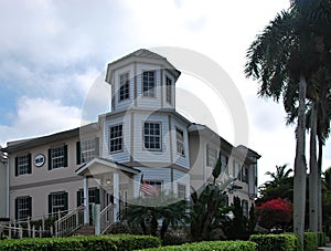 Historical Building in Dowtown Naples at the Gulf of Mexico, Florida photo