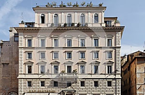 Historical Building Facade in Rome