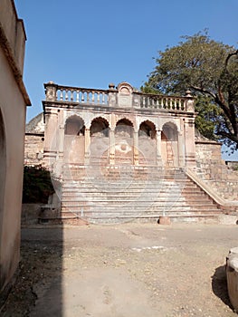 A historical building in five doors of fort jhansi uttarpradesh