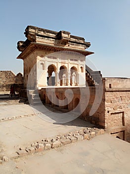 A historical building of fort jhansi uttarpradesh