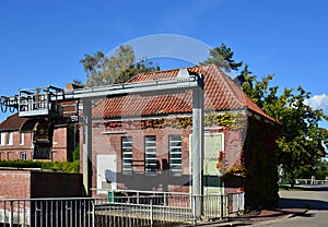 Historical Building in the Old Country at the River Elbe, Borstel, Lower Saxony