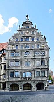 Historical Building in the Old Town of Braunschweig, Lower Saxony