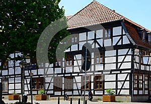 Historical Building in the Old Town of Fallersleben, Lower Saxony