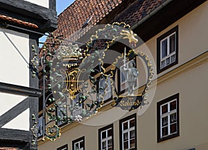 Historical Building in the Old Town of Quedlinburg, Saxony - Anhalt